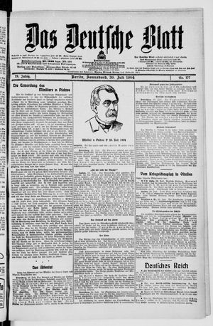 Das deutsche Blatt vom 30.07.1904