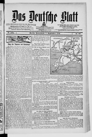 Das deutsche Blatt on Sep 3, 1904