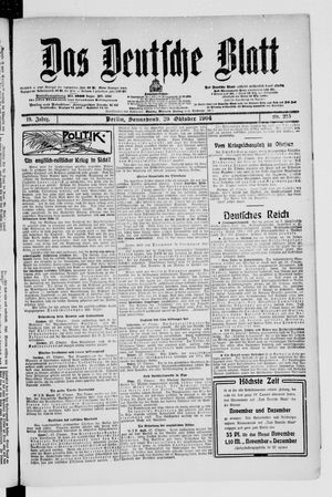 Das deutsche Blatt vom 29.10.1904