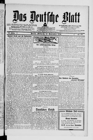 Das deutsche Blatt vom 23.11.1904