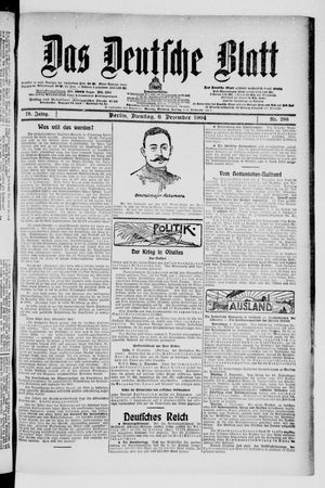 Das deutsche Blatt vom 06.12.1904