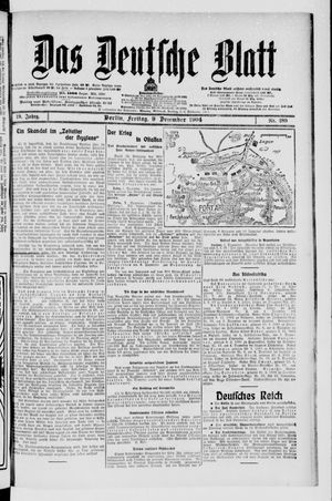 Das deutsche Blatt vom 09.12.1904