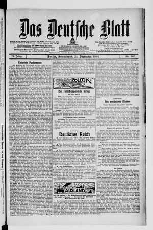 Das deutsche Blatt vom 24.12.1904