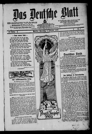 Das deutsche Blatt vom 01.01.1905