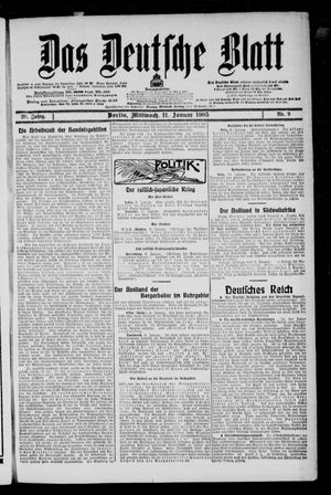 Das deutsche Blatt vom 11.01.1905