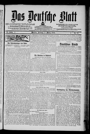 Das deutsche Blatt vom 03.03.1905