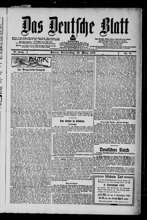 Das deutsche Blatt vom 30.03.1905