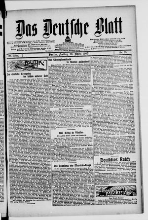 Das deutsche Blatt vom 21.04.1905