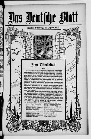 Das deutsche Blatt vom 23.04.1905