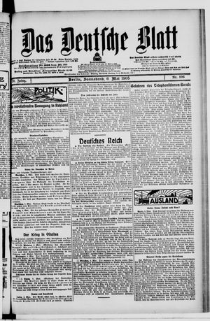 Das deutsche Blatt vom 06.05.1905