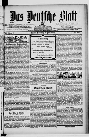 Das deutsche Blatt vom 07.05.1905