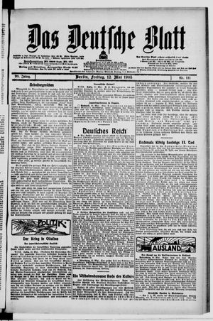 Das deutsche Blatt vom 12.05.1905