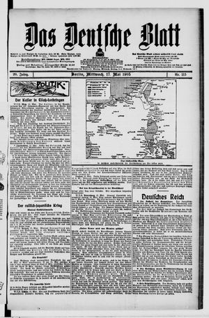 Das deutsche Blatt vom 17.05.1905