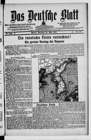 Das deutsche Blatt on May 30, 1905