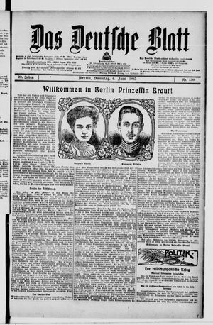 Das deutsche Blatt vom 04.06.1905