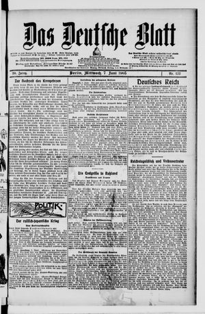 Das deutsche Blatt vom 07.06.1905