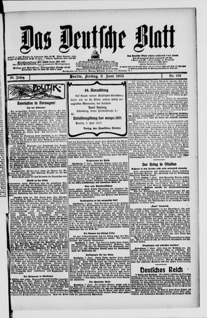 Das deutsche Blatt on Jun 9, 1905