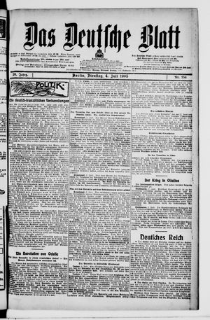 Das deutsche Blatt vom 04.07.1905