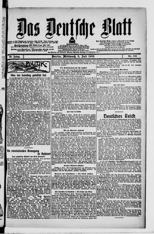Das deutsche Blatt vom 05.07.1905