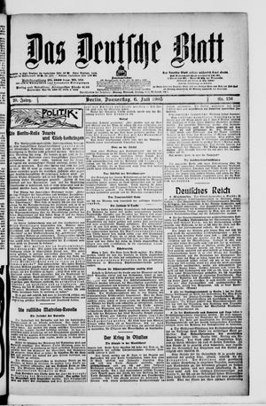 Das deutsche Blatt vom 06.07.1905
