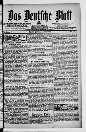 Das deutsche Blatt vom 07.07.1905