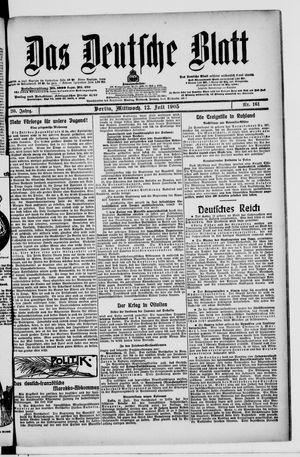 Das deutsche Blatt vom 12.07.1905