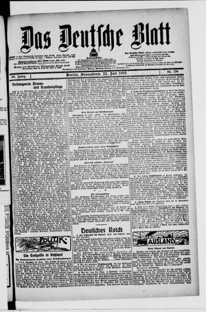 Das deutsche Blatt vom 22.07.1905