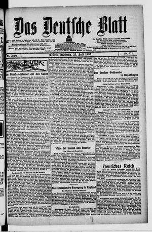 Das deutsche Blatt vom 25.07.1905