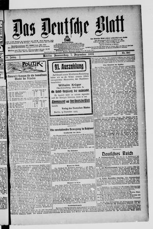 Das deutsche Blatt vom 07.12.1905