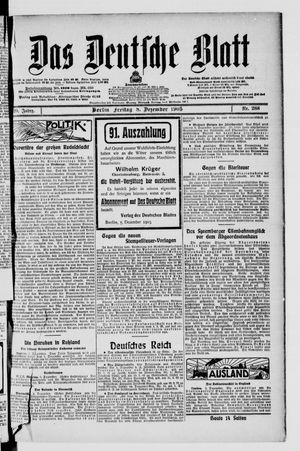 Das deutsche Blatt vom 08.12.1905