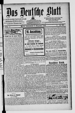 Das deutsche Blatt vom 09.12.1905