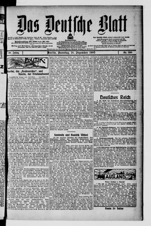 Das deutsche Blatt vom 10.12.1905