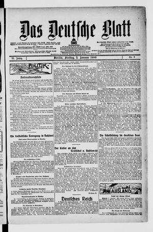 Das deutsche Blatt on Jan 5, 1906
