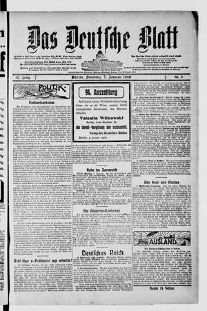 Das deutsche Blatt on Jan 7, 1906