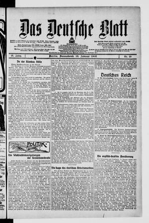 Das deutsche Blatt on Jan 13, 1906