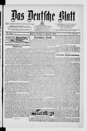 Das deutsche Blatt vom 06.02.1906