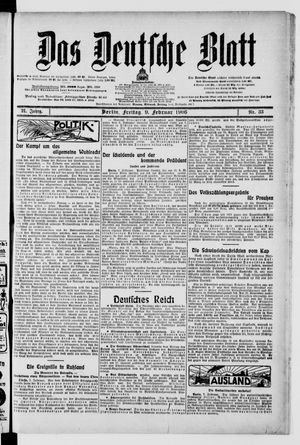 Das deutsche Blatt on Feb 9, 1906