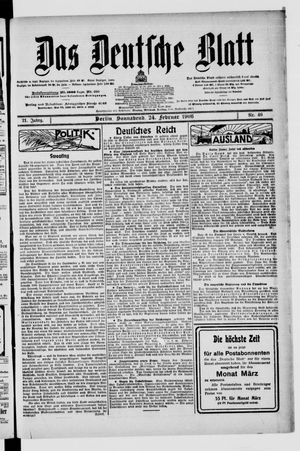 Das deutsche Blatt on Feb 24, 1906