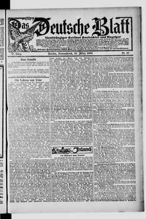 Das deutsche Blatt on Mar 10, 1906