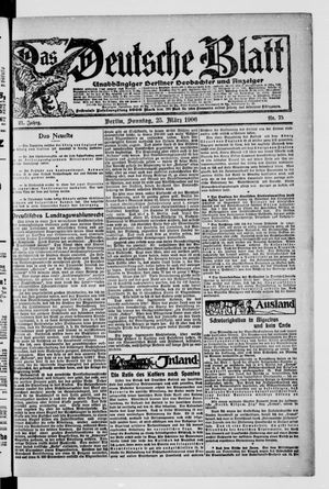 Das deutsche Blatt vom 25.03.1906