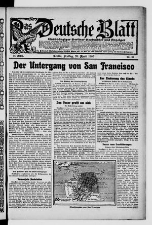 Das deutsche Blatt on Apr 20, 1906