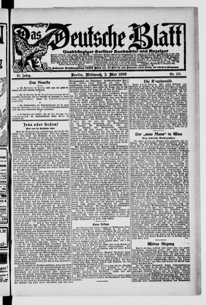 Das deutsche Blatt on May 2, 1906