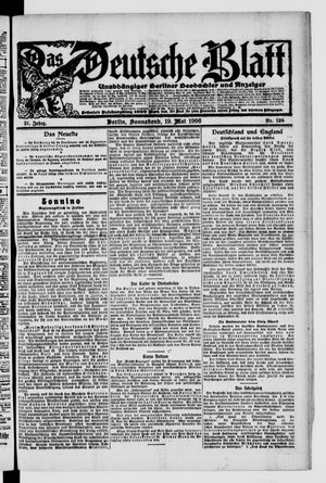 Das deutsche Blatt on May 19, 1906