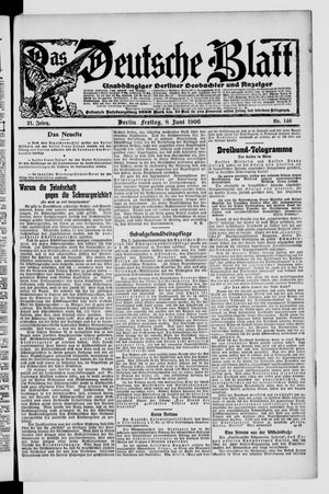 Das deutsche Blatt vom 08.06.1906