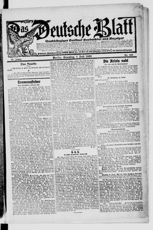 Das deutsche Blatt vom 01.07.1906
