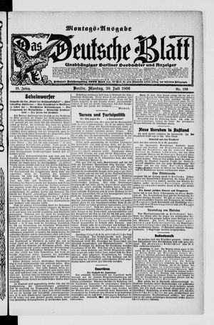 Das deutsche Blatt vom 30.07.1906
