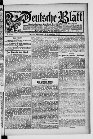 Das deutsche Blatt on Sep 5, 1906