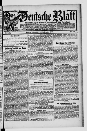 Das deutsche Blatt on Sep 9, 1906