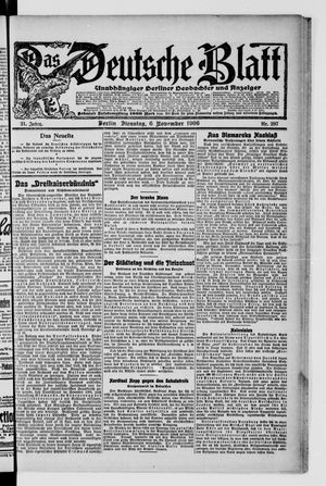 Das deutsche Blatt on Nov 6, 1906