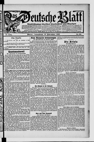 Das deutsche Blatt on Nov 10, 1906